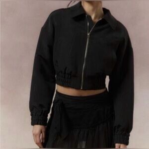 Kimchi Blue Black Bomber Jacket